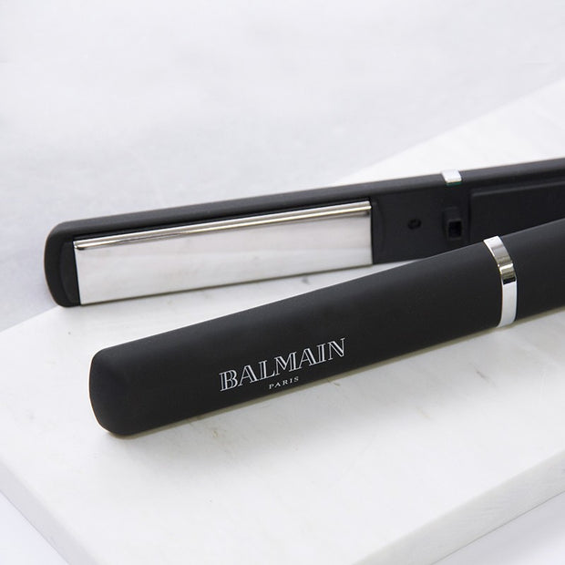 BALMAIN HAIR plaukų tiesinimo žnyplės „Professional Titanium Straightener Black“